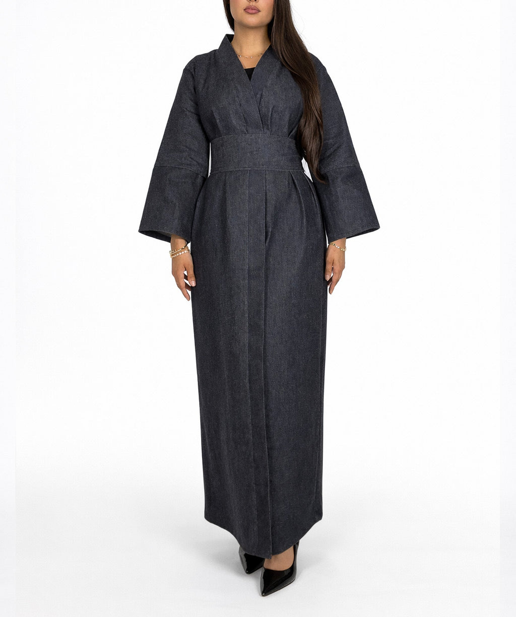 Kimono long denim premium Modelaya