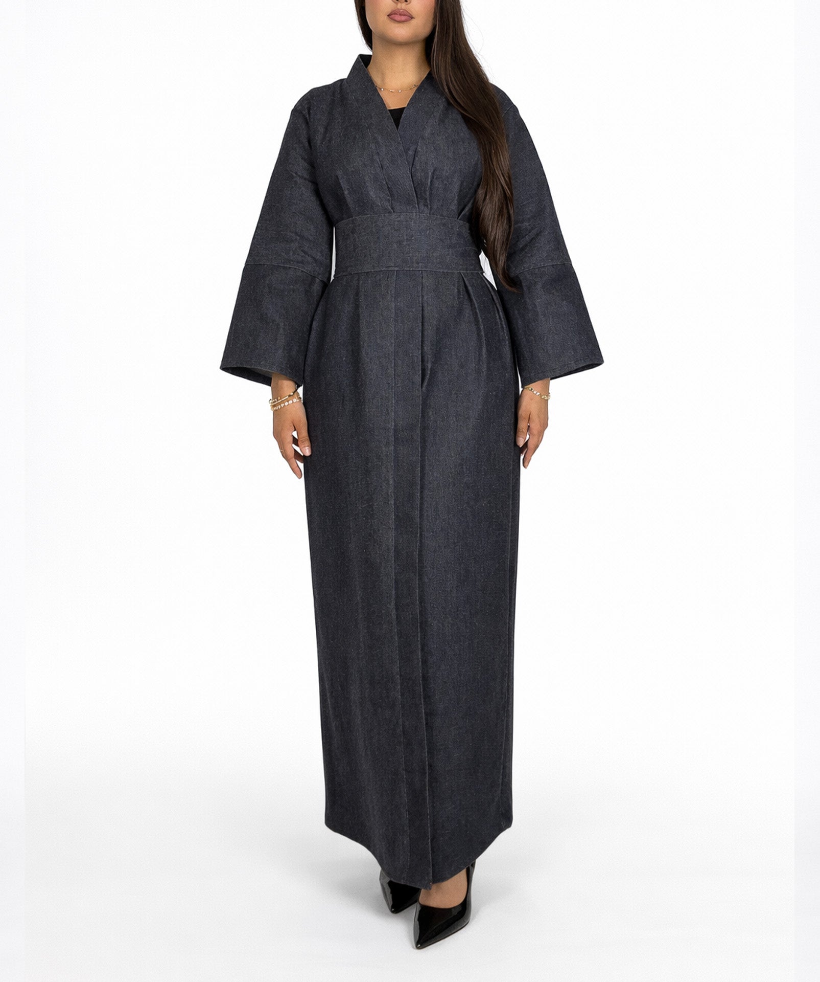 Kimono long denim premium Modelaya