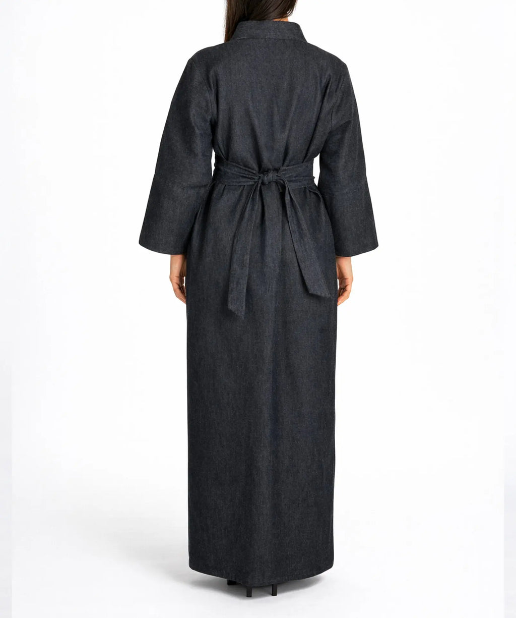 Kimono long denim premium Modelaya