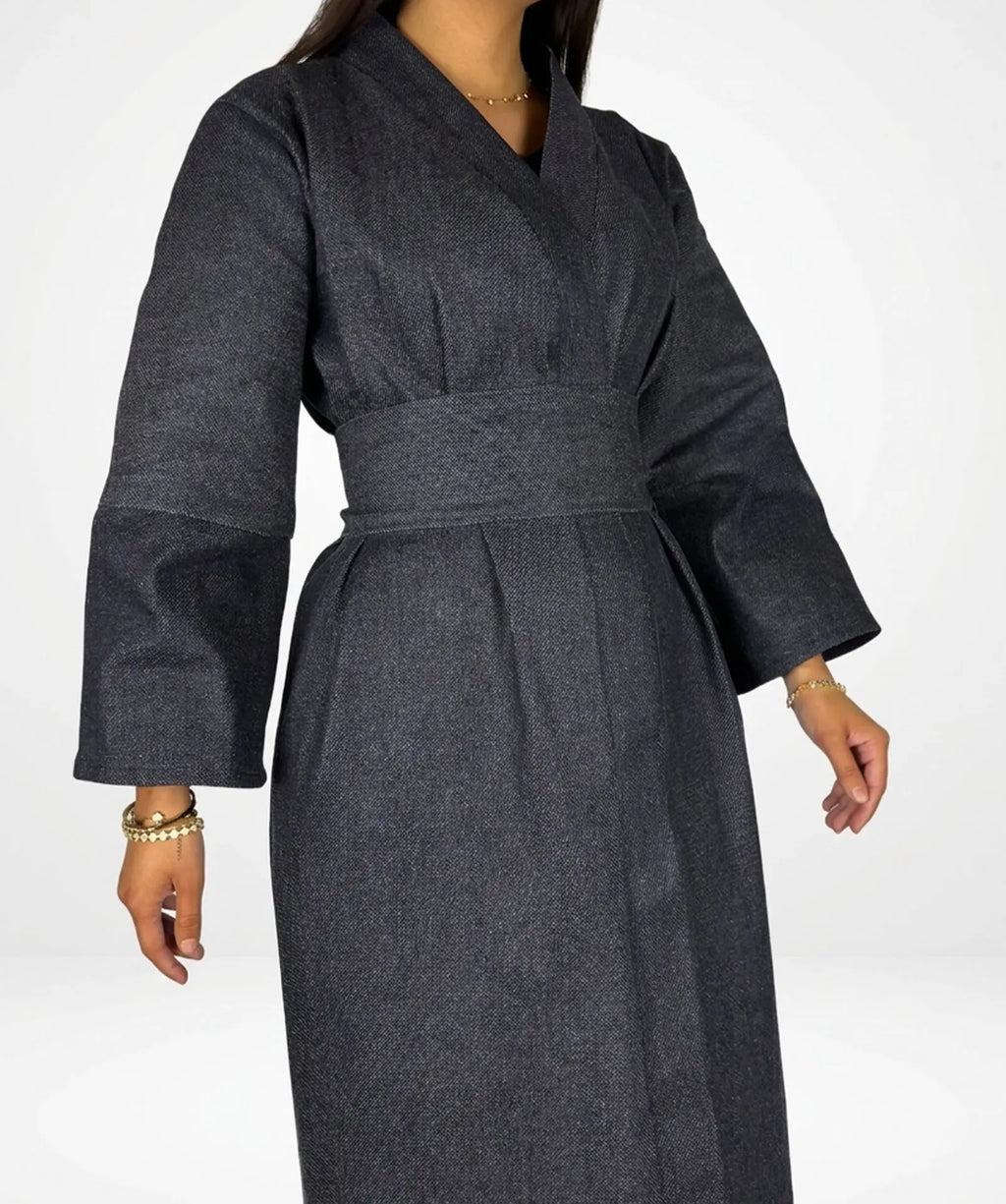 Kimono long denim premium Modelaya